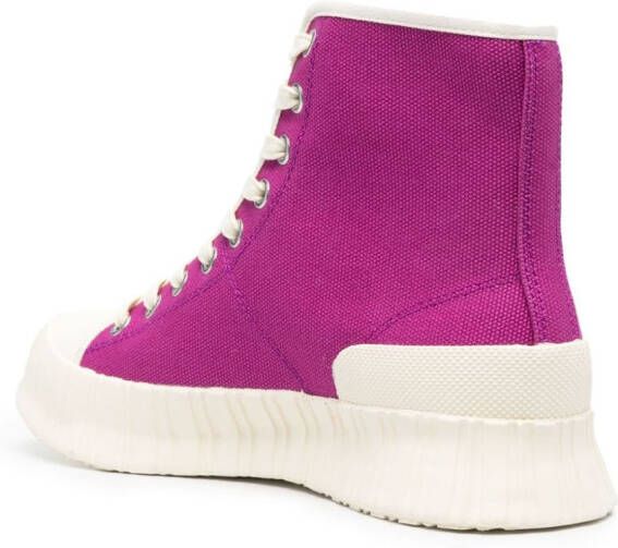 CamperLab Roz canvas high-top sneakers Pink