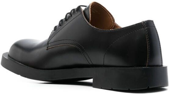 CamperLab square-toe leather Derby shoes Black
