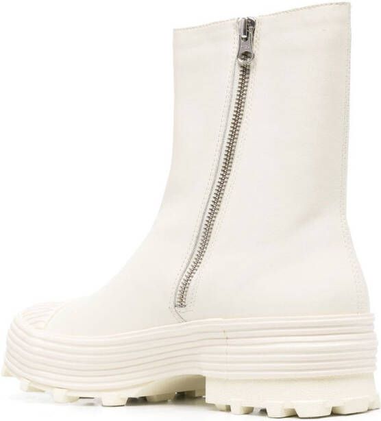 CamperLab Traktori leather ankle boots White