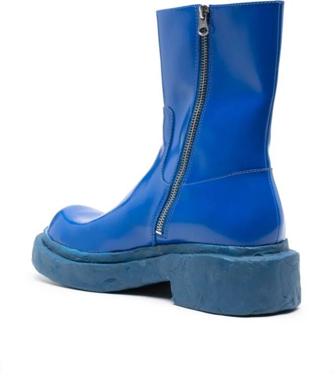 CamperLab Vamonos chunky-sole leather boots Blue