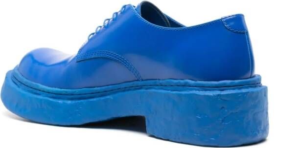 CamperLab Vamonos tonal leather derby shoes Blue