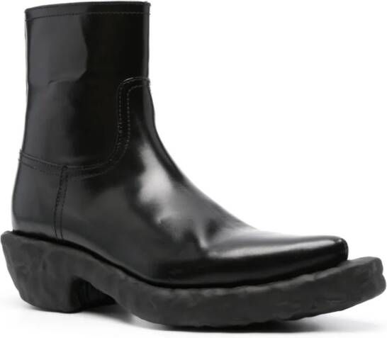 CamperLab Venga leather ankle boots Black