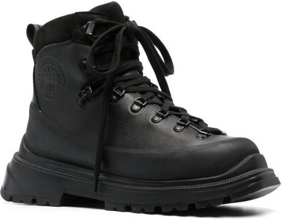 Canada Goose Journey leather ankle boots Black