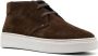 Canali contrast-lace suede sneakers Brown - Thumbnail 2