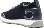 Canali logo-patch knitted sneakers Blue - Thumbnail 3