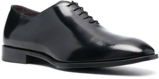Canali polished leather Oxford shoes Black