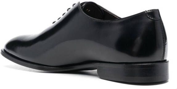 Canali polished leather Oxford shoes Black