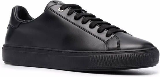 Canali sleek leather low-top sneakers Black