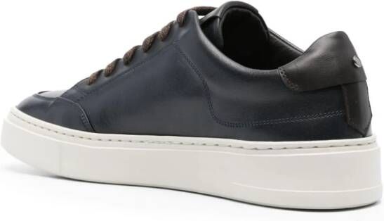 Canali two-tone lace-up sneakers Blue