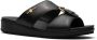 Car Shoe buckle-embellished flat sandals Black - Thumbnail 2