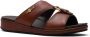 Car Shoe buckle-embellished flat sandals Brown - Thumbnail 2
