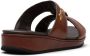 Car Shoe buckle-embellished flat sandals Brown - Thumbnail 3