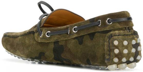Car Shoe camouflage driver loafers Green