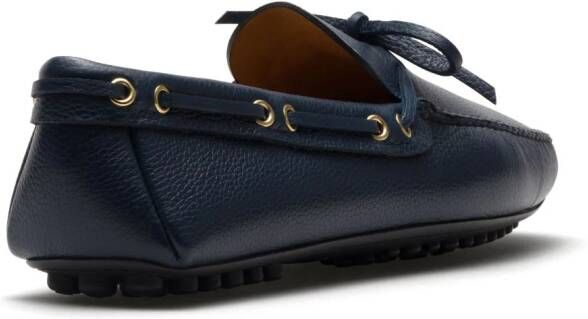 Car Shoe Driving leather loafers Blue