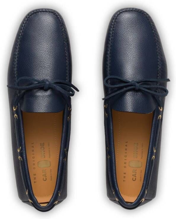 Car Shoe Driving leather loafers Blue