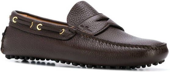 Car Shoe Driving slip-on loafers Brown