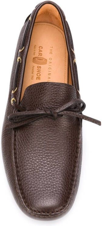 Car Shoe lace-up loafers Brown