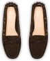 Car Shoe lace-up suede loafers Brown - Thumbnail 4