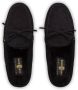 Car Shoe lace-up suede slippers Black - Thumbnail 4