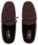Car Shoe lace-up suede slippers Brown - Thumbnail 4