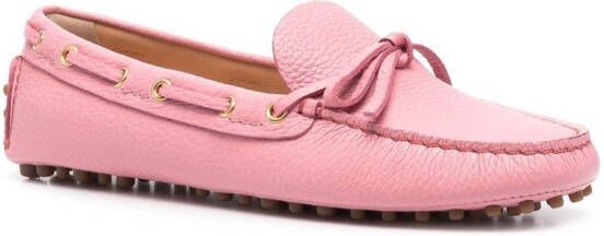 Car Shoe leather driving shoes Pink