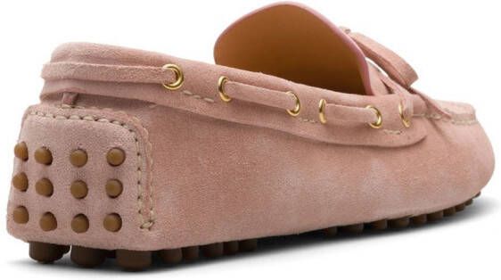 Car Shoe suede driving shoes Pink