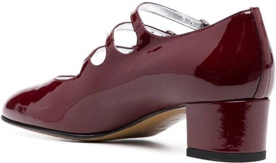 Carel Paris 35mm patent-leather pumps Red