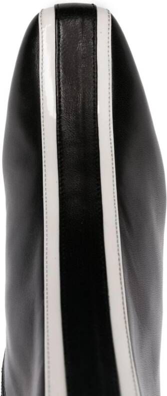 Carel Paris 45mm stripe-detailing leather boots Black