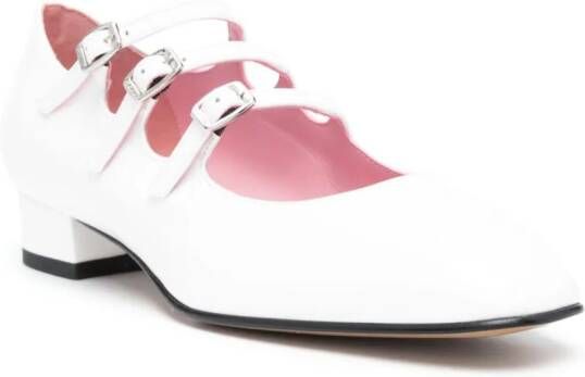 Carel Paris Ariana leather Mary Jane shoes White