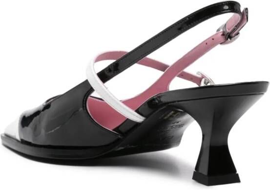 Carel Paris Cecile 50mm slingback pumps Black