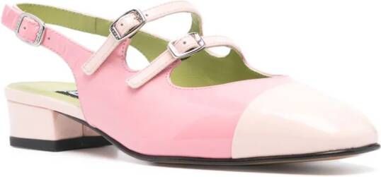 Carel Paris Corail 10mm leather ballerina shoes Pink
