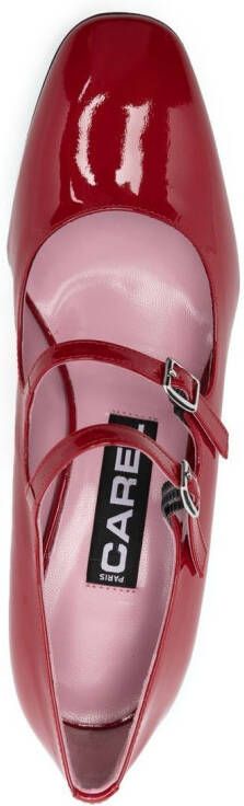 Carel Paris double-strap mid-heel pumps Red