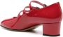 Carel Paris Kina leather Mary Jane shoes Red - Thumbnail 3