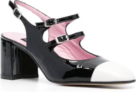 Carel Paris Papaya 65mm two-tone pumps Black