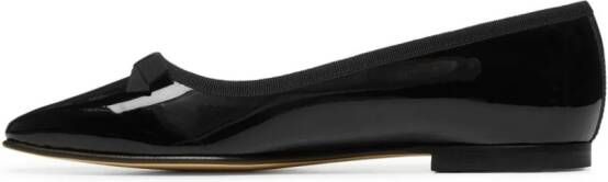 Carel Paris patent leather ballerina shoes Black