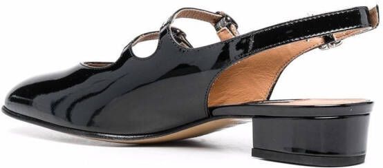Carel Paris Peche patent-leather slingback pumps Black