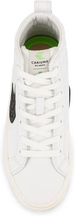 Cariuma CATIBA high-top leather logo sneakers White