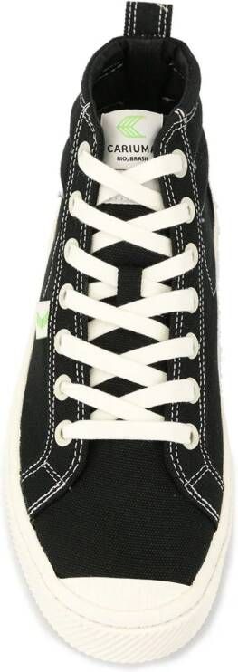 Cariuma OCA high-top canvas contrast thread sneakers Black