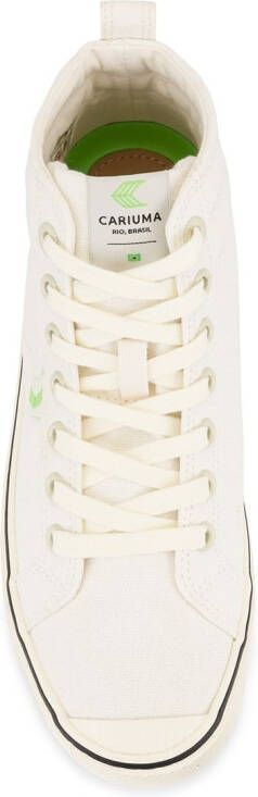 Cariuma OCA high-top stripe canvas sneakers White