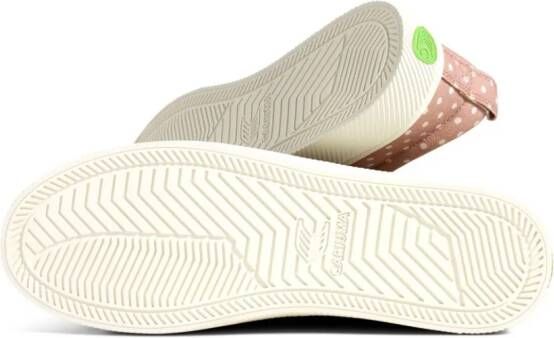 Cariuma Oca Low polka-dot organic cotton sneakers Pink