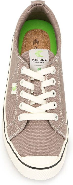 Cariuma OCA Stripe low-top canvas sneakers Brown