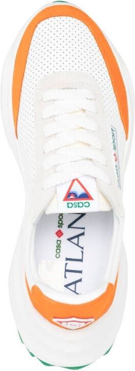 Casablanca Atlantis perforated lace-up sneakers White
