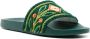 Casablanca embroidered terry-cloth slides Green - Thumbnail 2