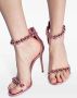 Casadei 100mm metallic leather sandals Pink - Thumbnail 5