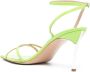 Casadei 100mm Superblade Jolly patent leather sandals Green - Thumbnail 3