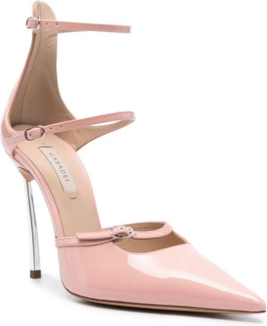 Casadei 105mm patent leather pumps Pink