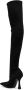 Casadei 105mm square-toe over-the-knee boots Black - Thumbnail 3