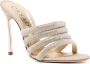Casadei 110mm Blade leather sandals Gold - Thumbnail 2