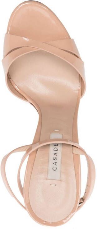 Casadei 115mm heeled leather sandals Pink