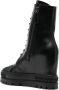 Casadei 120mm lace-up leather boots Black - Thumbnail 3